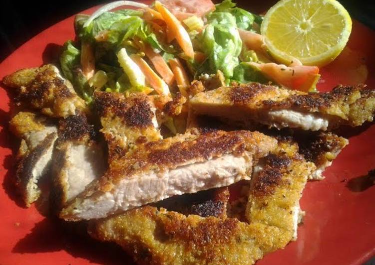 Recipe of Homemade Crumbed Pork with Lemon & Thyme