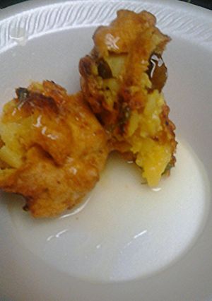 A picture of Lime sauce for batata vada.