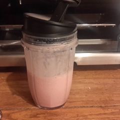 A picture of strawberry banana.