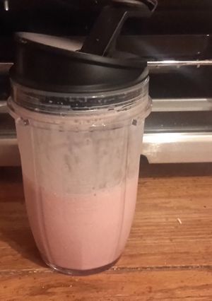 A picture of strawberry banana.