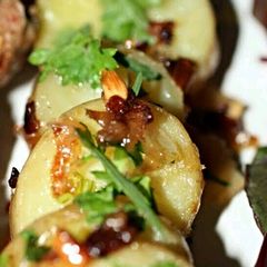 A picture of Sig's Potatoes in Shallot and Garlic Butter.