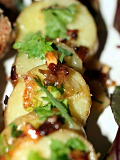 A picture of Sig's Potatoes in Shallot and Garlic Butter.