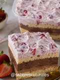 🍓🍫 🍰 Postre de Vainillas con Pastelera de Chocolate y Chantilly de Frutillas