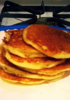 A picture of Greek yogurt Pancakes.