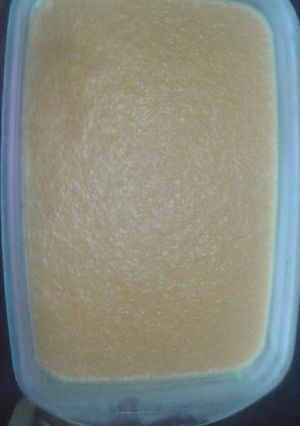 Una foto de Helado de durazno casero