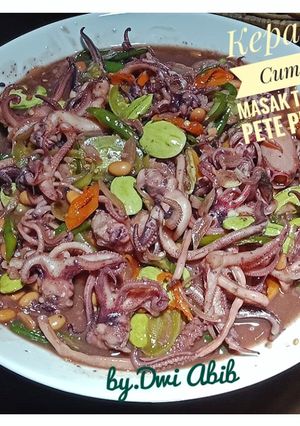 Foto resep Kepala Cumi Masak Tauco Pete Pedas