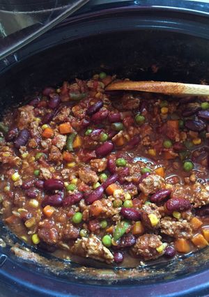 A picture of Crockpot Chili.