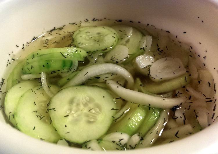 Recipe of Any-night-of-the-week Cucumber &amp; Onions