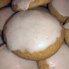 A picture of ICED PUMPKIN COOKIES.