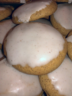 A picture of ICED PUMPKIN COOKIES.