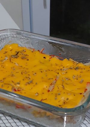 Foto resep Crab Stick & Shimeji Baked Rice