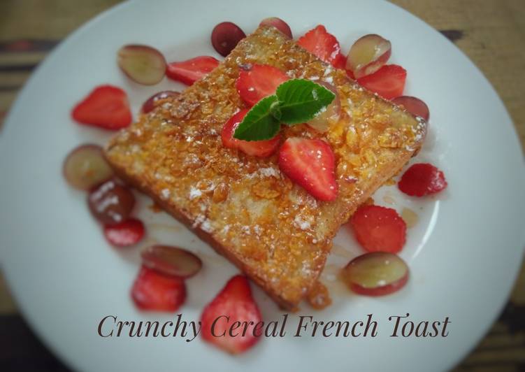 Bagaimana Membuat Crunchy Cereal French Toast Anti Gagal