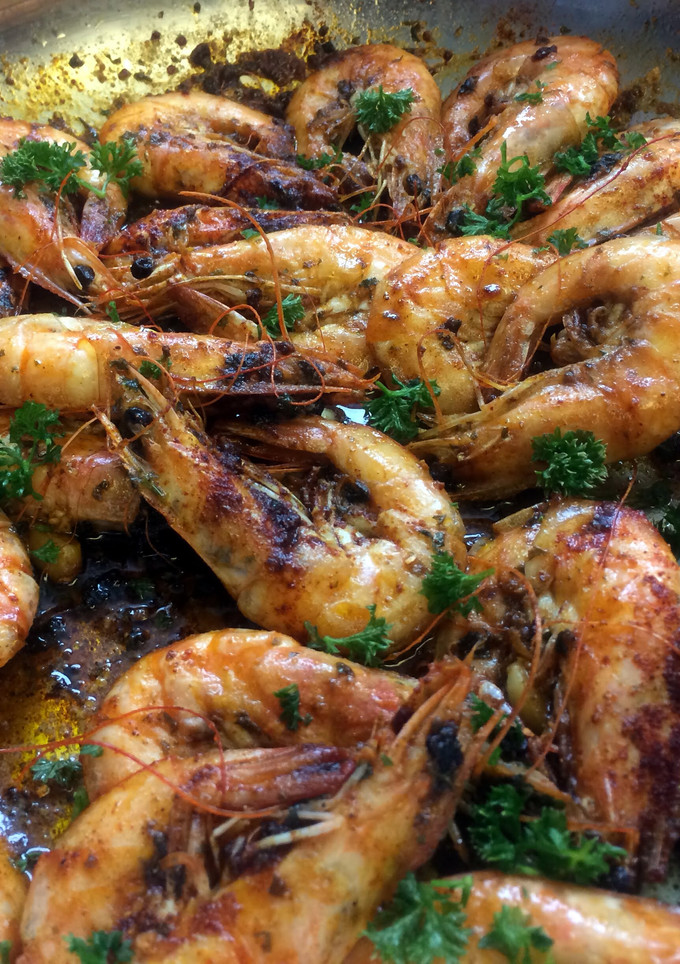 A picture of Shrimp With Paprika and Lemon.