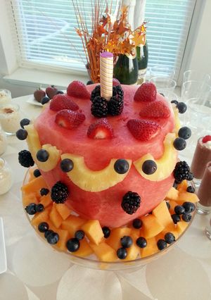 A picture of Summer Fruit Cake.