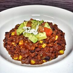 A picture of Spicy Beef Chili.