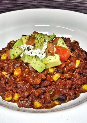 A picture of Spicy Beef Chili.