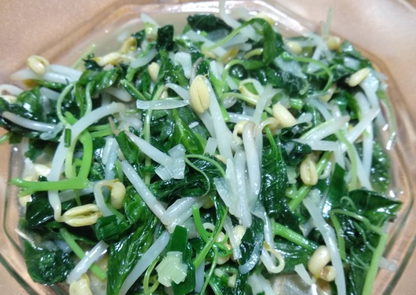 Bayam goreng sangat terjangkau