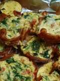 Mini Quiche in Prosciutto cups