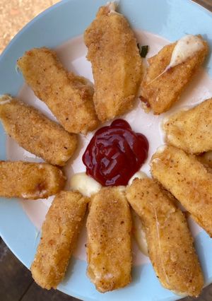 Una foto de Bastones de mozzarella