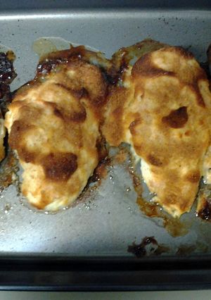 A picture of Quick and easy parmesan crusted chicken.