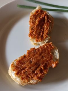 Una foto de Sobrasada vegana