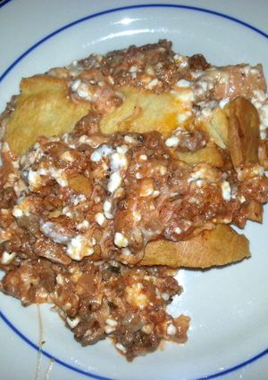 A picture of Taisen's mom's no noodle lasagna.
