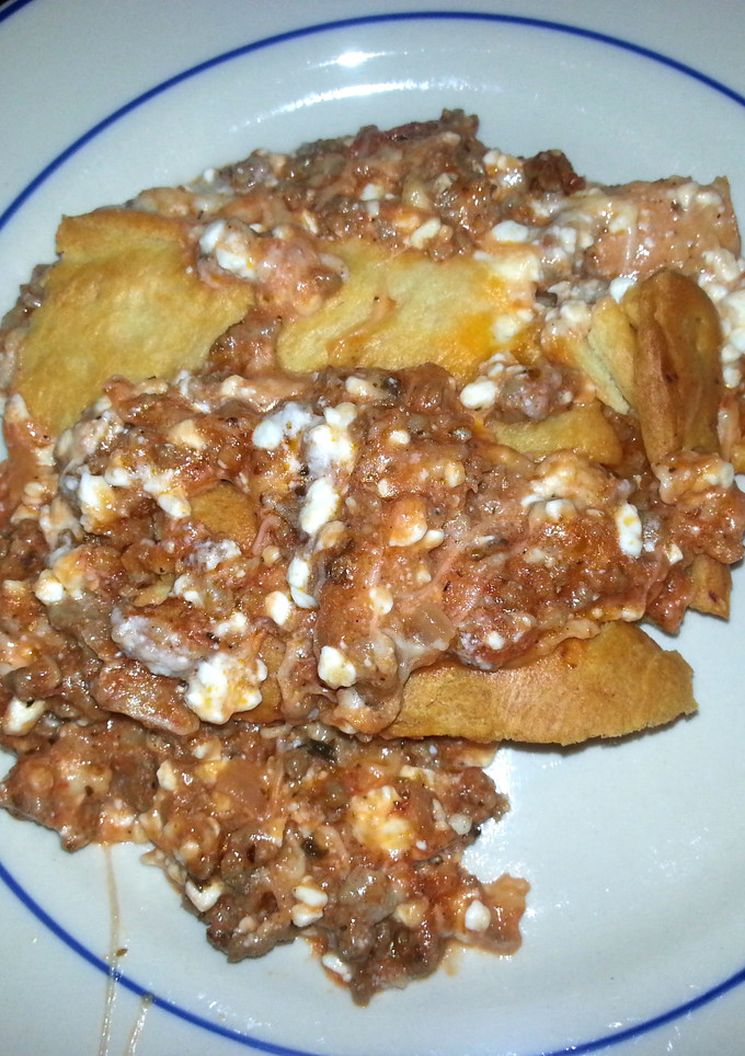 A picture of Taisen's mom's no noodle lasagna.