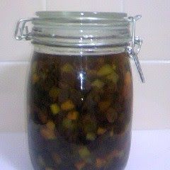 A picture of Dried Fruits Preserved in Rum.