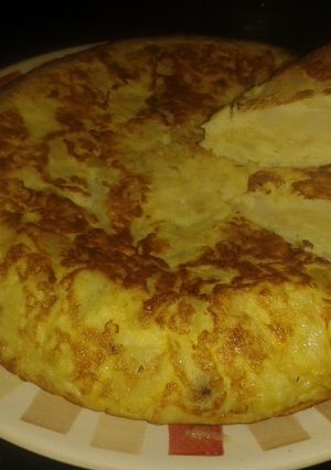 A picture of Low fat Spanish omelette.