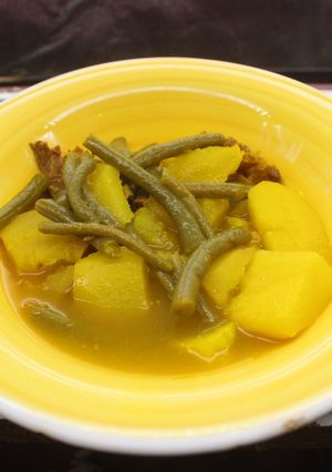Una foto de Judías verdes con patatas