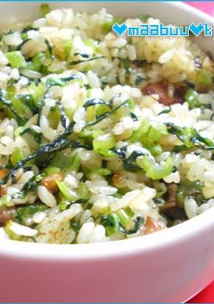 A picture of My Boyfriend Loves this Too-Easy Komatsuna Fried Rice.