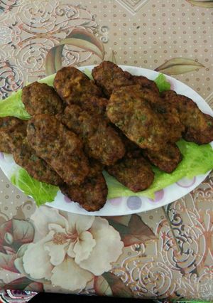 A picture of Fried Iraqi Kebab's.
