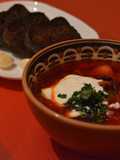 Ukrainian Red Borshch (beetroot soup)