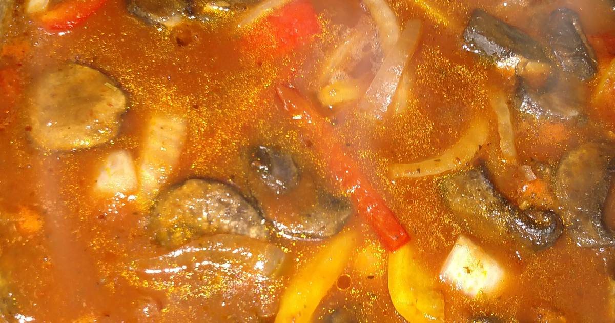 Italian sausage and peppers in the crock pot. Recipe by Adrian D