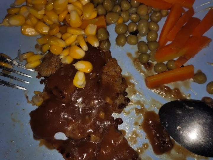 Langkah Gampang Membikin Resep Steak Home Made with Black papper sauce yang Enak Banget Anti Ribet, Mantap Sekali