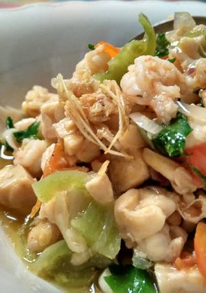 Foto resep Tumis udang tempe