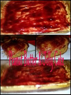 A picture of Peanut Butter & Jelly Cake.