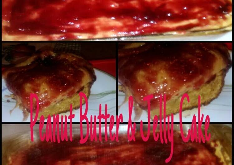 How to Prepare Homemade Peanut Butter & Jelly Cake