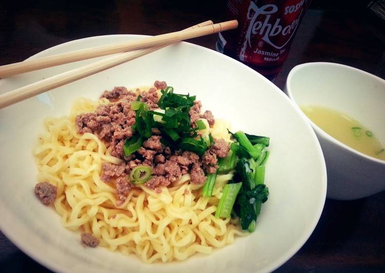 Step-by-Step Guide to Make Any-night-of-the-week Minced Beef Noodle (in english &amp; bahasa)