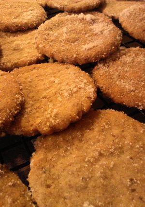 A picture of Pecan Cutout Cookies.