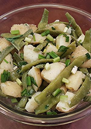 A picture of Flat Beans & Potato Summer Salad.