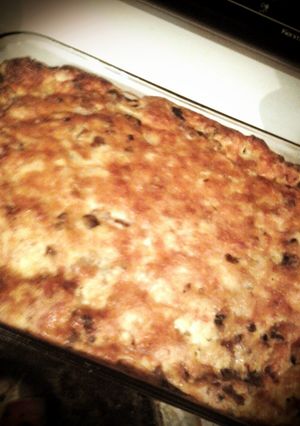 A picture of Mama's brunch casserole.
