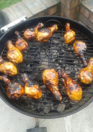 A picture of Sweet and spicy teriyaki chicken..