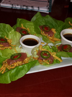 A picture of Tuna Lettuce Wraps.