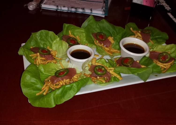 Tuna Lettuce Wraps Tuna Lettuce Wraps