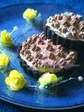 Chocolate mousse stuffed Oreo mini pie