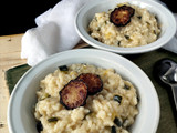 Risotto de calabacín y queso de cabra