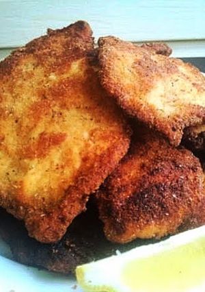 A picture of Chicken Schnitzel.