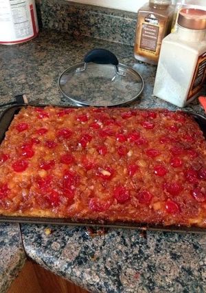 A picture of Easy Peasy Pineapple Upside Down Cake.