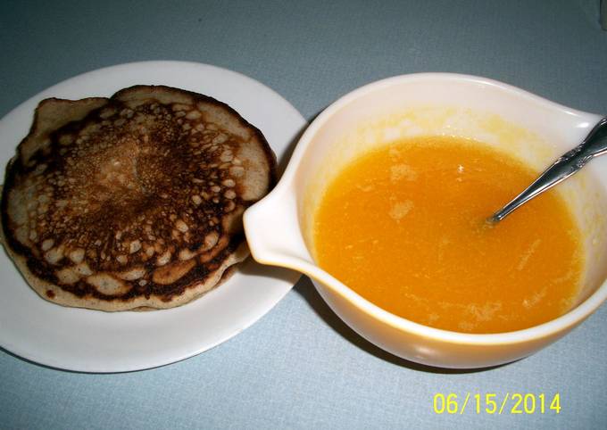Orange sauce for pancakes and waffles
